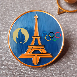 Tùy chỉnh kim loại thiếc đáp ứng huy hiệu an toàn Linh vật Olympic Men