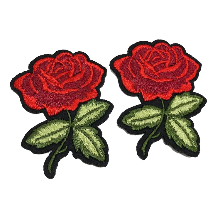 Milieuvriendelijke bloemen borduurwerkpleister voor vóór de vlucht