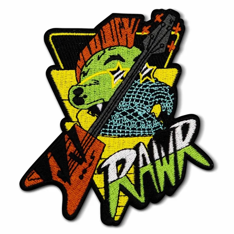 Jeans cartoon planten hoed stof geweven volledig geborduurd logo ijzer op borduurpatje patch