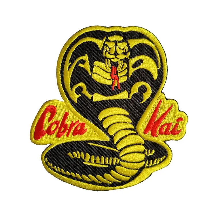 Decoratieve stoffen cartoon borduurwerkpatch