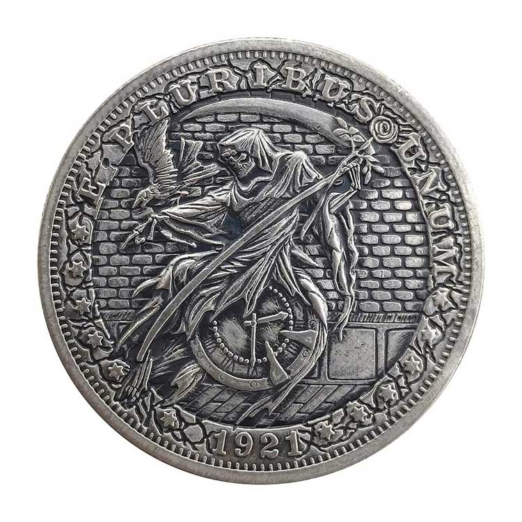 Aangepaste nikkel antieke zilverplatencollectie Challenge Coin